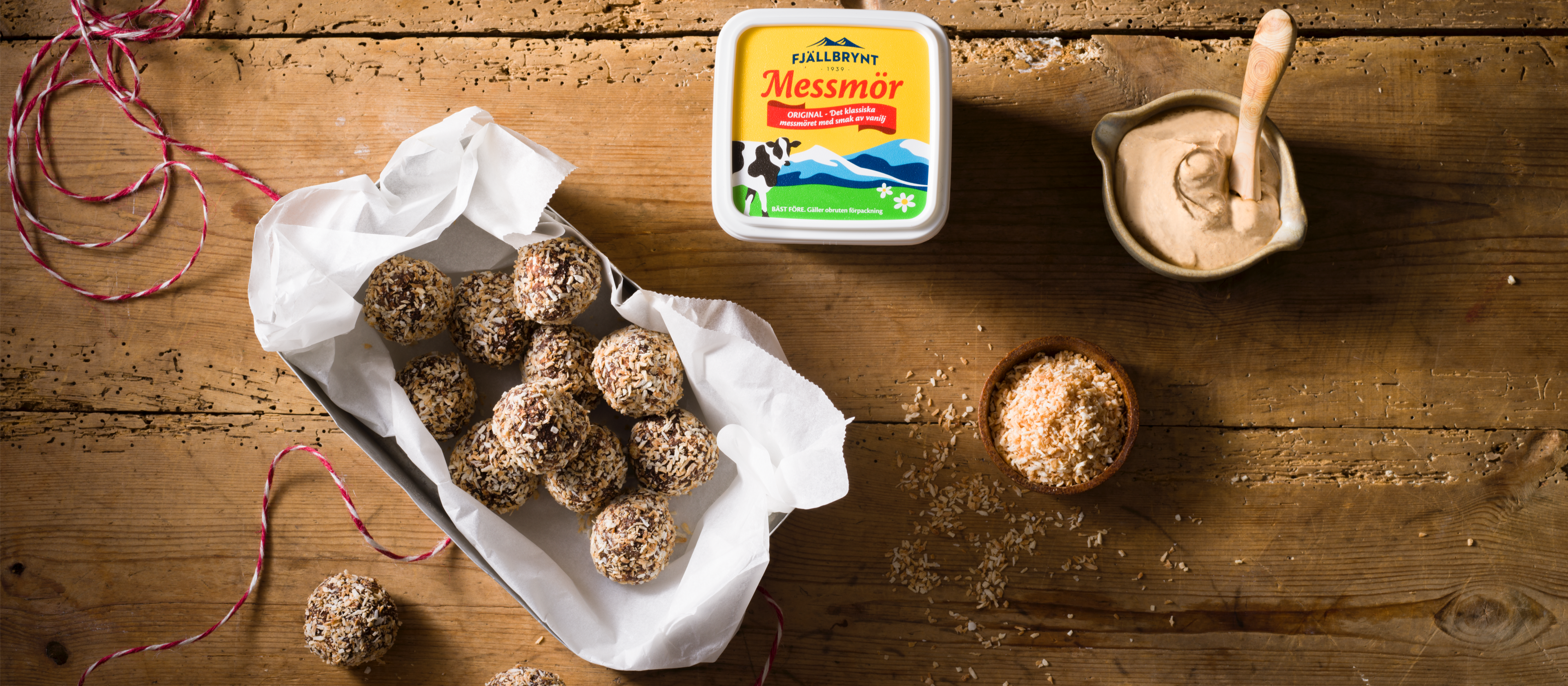 Choklad- och dadelbollar med Messmör